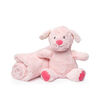Jesse + Lulu Pink Puppy Plush Toy & Blanket