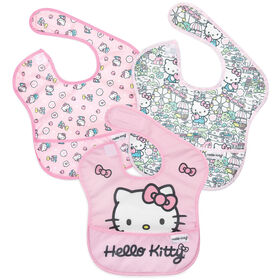 Bumkins Hello Kitty SuperBib, 6-24 Months, 3 Pack - Hello Kitty