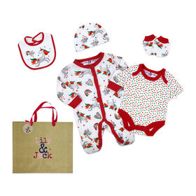 Lily & Jack Ensemble de 5 Pièces : Licorne rouge 0-3M