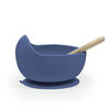 Siliscoop Bowl and Spoon - Mineral Blue
