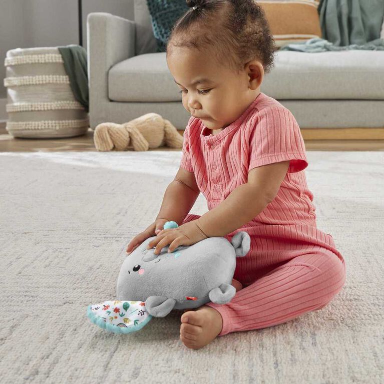 Fisher-Price-Peluche éléphant musicale pour bébé avec vibrations apaisantes