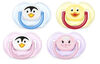 Philips AVENT - BPA Free Classic Pacifiers, 0-6 Months, 2-Pack, Yellow/White