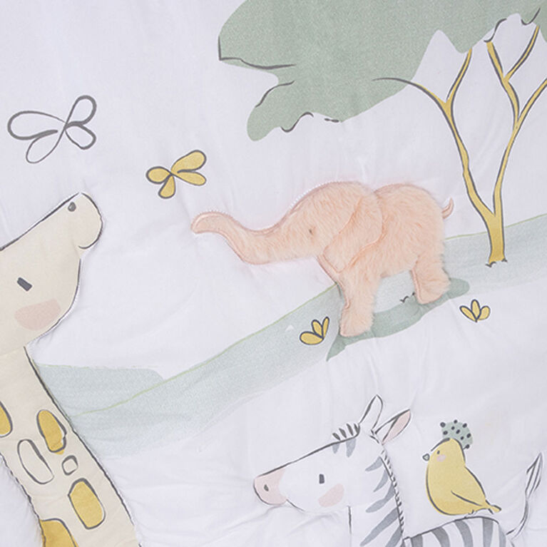 Sammy & Lou 4 Piece Crib Bedding Set - Sweet Safari