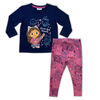 Gabby 2 Piece Set Long Sleeve Tee and Legging - Navy - 4T