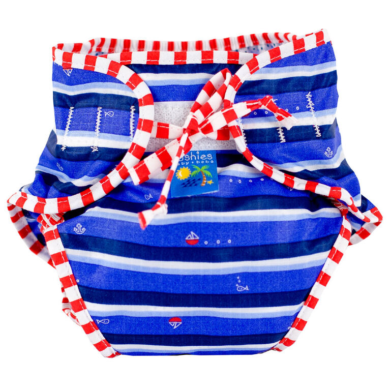 Kushies Swim Diaper, Large - Ahoy Print