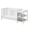 Storkcraft Pacific 4-in-1 Convertible Crib and Changer - White.