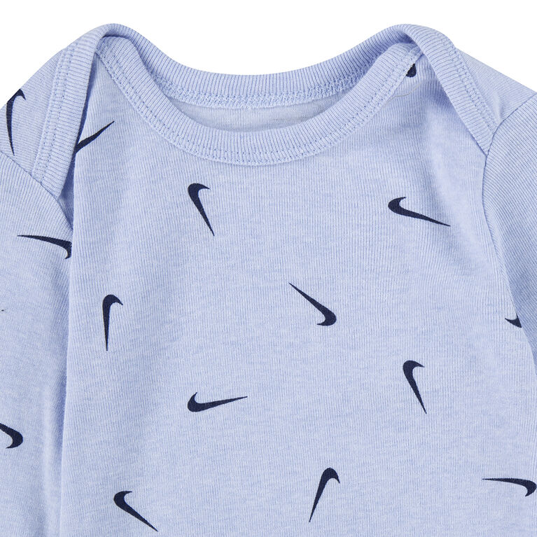 Nike 3 Pack Bodysuit Set - Blue