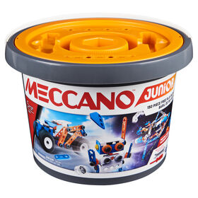 Meccano Junior, 150 pcs Bucket STEAM Model Building Kit