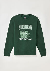 Northern Reflections Crewneck H&eacute;ritage avec Huard pour Adultes, Vert