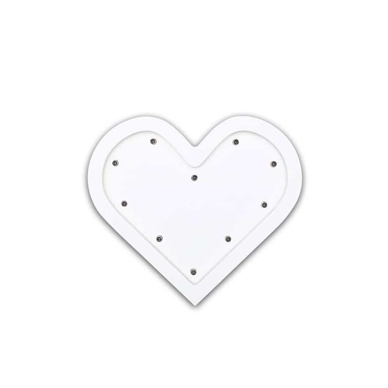 The Peanutshell Heart Marquee Wall Light