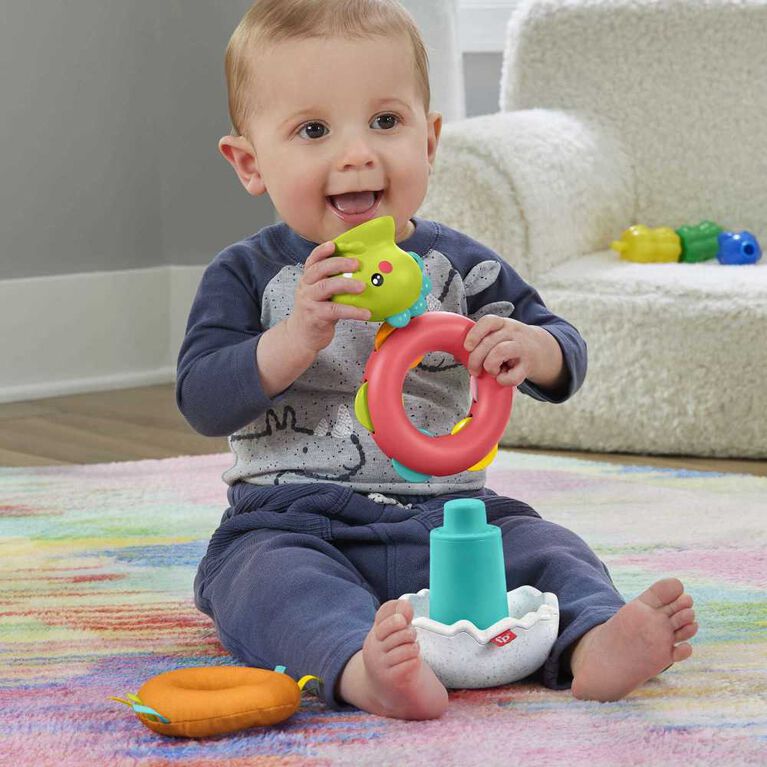 Fisher-Price Paradise Pals Wobble and Stack Dino