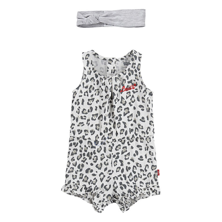 Levis Barboteuse avec Bandeau - Blanc, 9 Mois