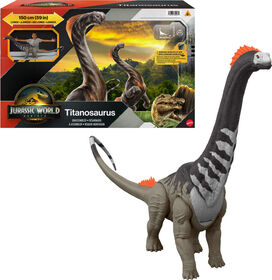 Jurassic World Rebirth Super Colossal Titanosaurus Dinosaur, 53 Inch Long Movie-Accurate Herbivore