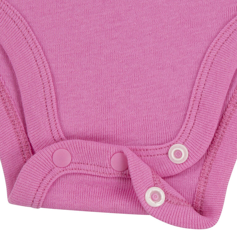 Nike 3 Pack Long Sleeve Bodysuit - Pink Foam