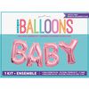 Ensemble Banniere De Ballons Rose Bebe - Édition anglaise