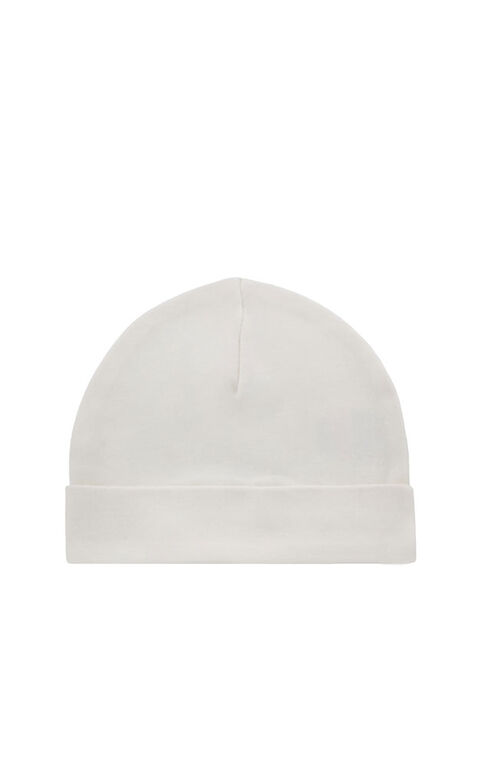 Organic Cotton Beanie Eggnog Preemie