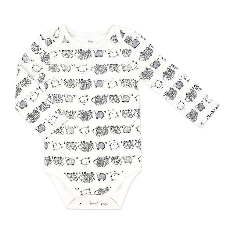 Baby Mode 3 Piece Turn Me Around Set: Ivory Sheep 3-6M