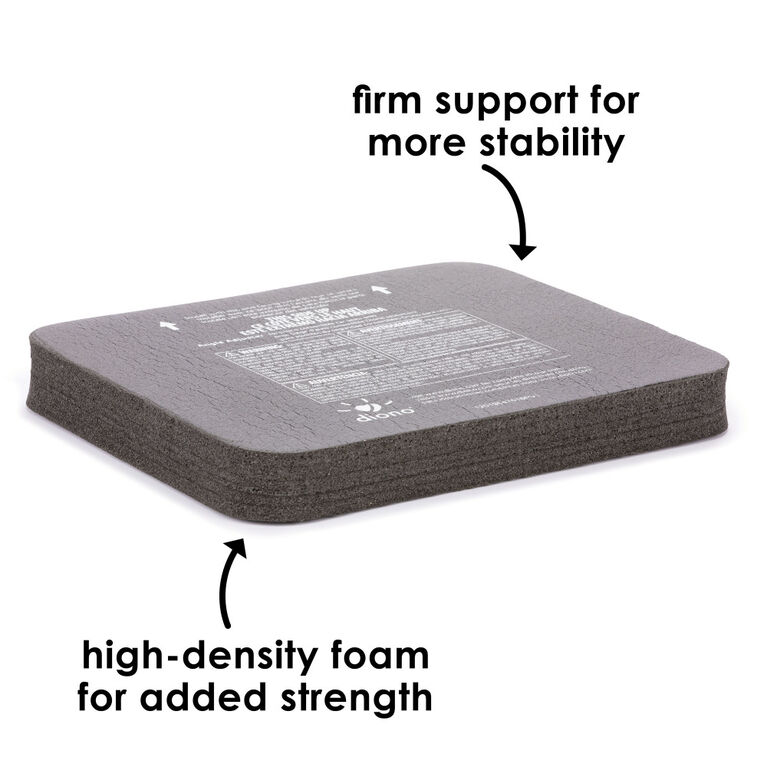 Diono Angle Adjuster Car Seat Leveler, Car Seat Wedge Cushion, Provides More Legroom For Rear-Facing Car Seats