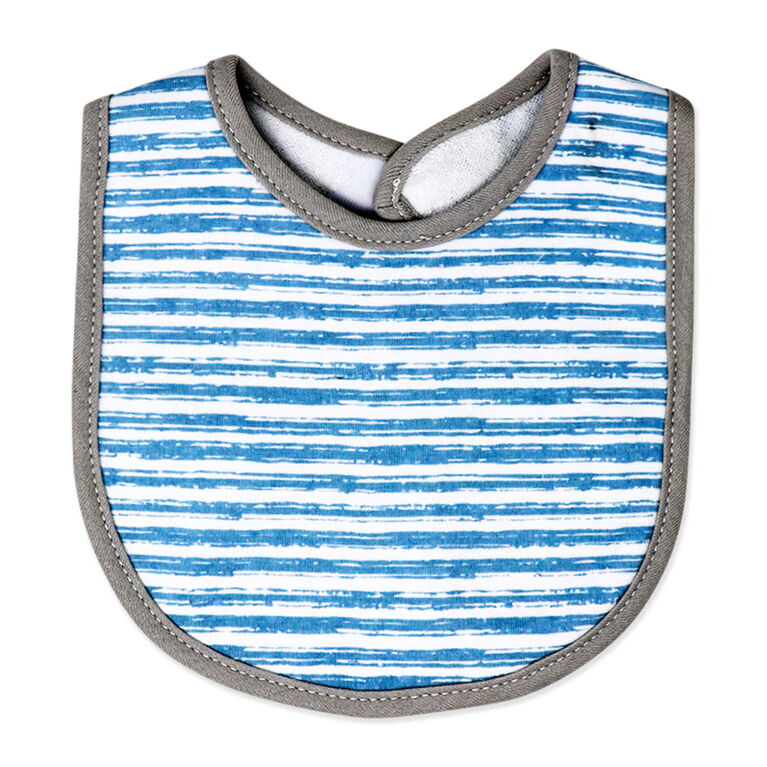 Baby Mode  5 Piece Bib and Sock set : Grey Daddy Helper