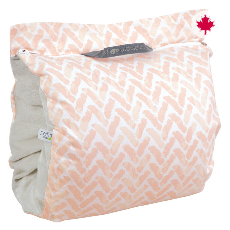 Perlimpinpin Nursing Muff- Chevrons Pink