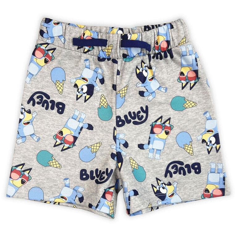 Short à enfiler Bluey - Mélange de gris 2T
