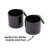Diono Car Seat Cup Holders for Radian, Everett and Rainier Car Seats, Pack of 2 Cup Holders, Black