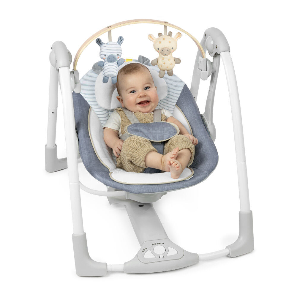 Ingenuity Swing n Go Portable Swing Chambray Babies R Us Canada