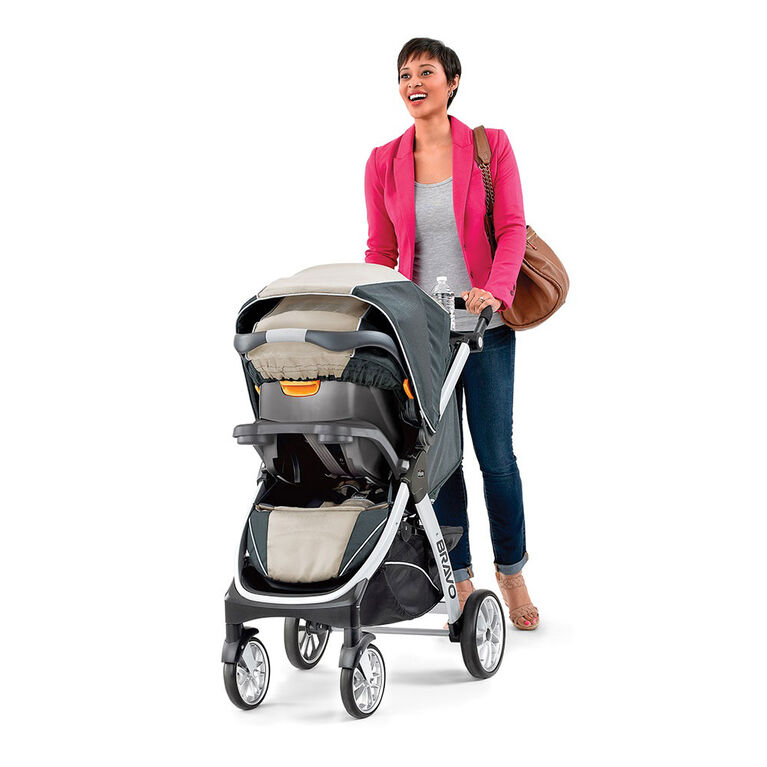 Chicco Bravo Trio System with KeyFit 30 Infant Car Seat Orion