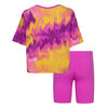 Ensemble t-shirt et short de vélo Nike - Rose - Taille 5