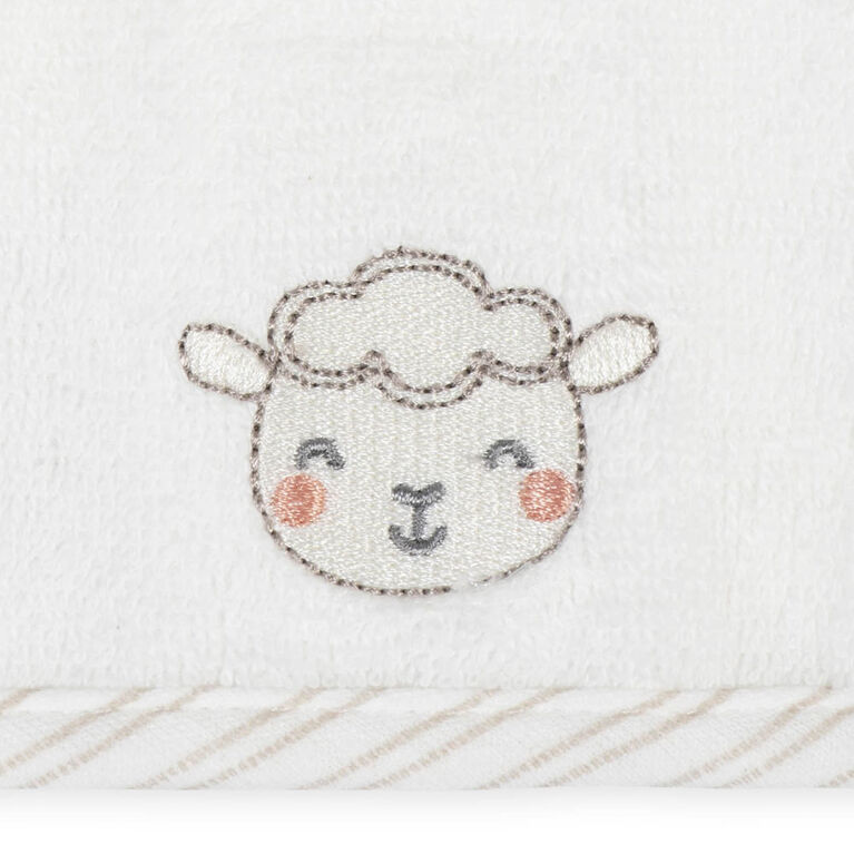Koala Baby 6-Pack Washcloths, Little Lamb