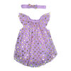 Rococo Bubble Romper with Headband - Orchid, 18-24 Months