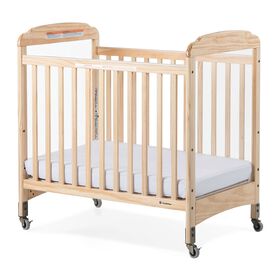 Foundations Next Gen Serenity Fixed-Side Compact Clearview Crib, Natural