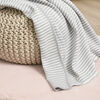Baby's First by Nemcor Cotton Knit Baby Blanket, Stripe