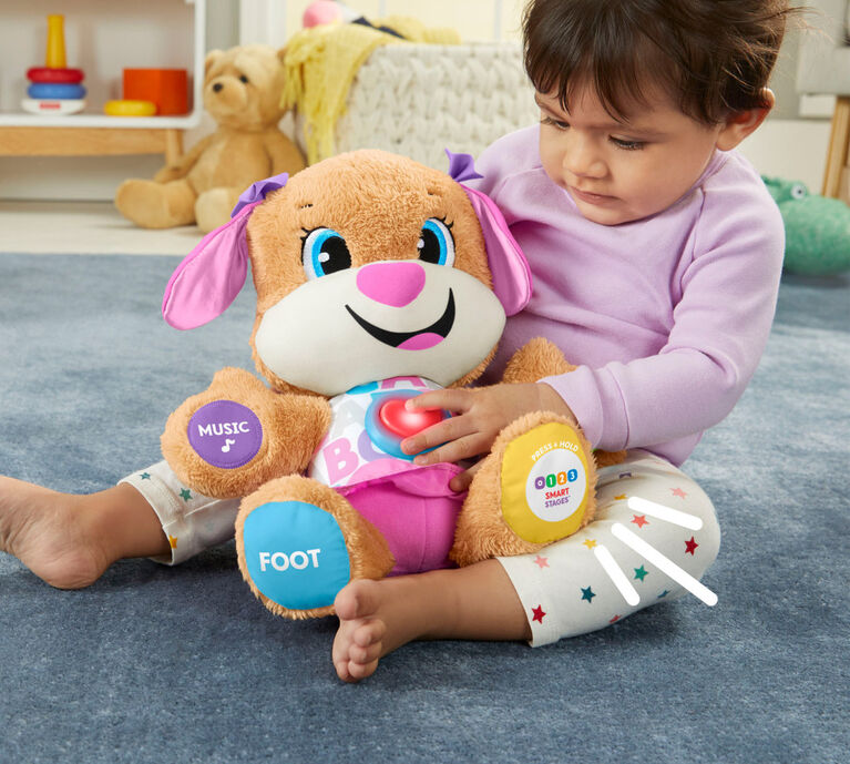 Fisher-Price Laugh & Learn Smart Stages Sis Musical Plush Toy for Infants and Toddlers