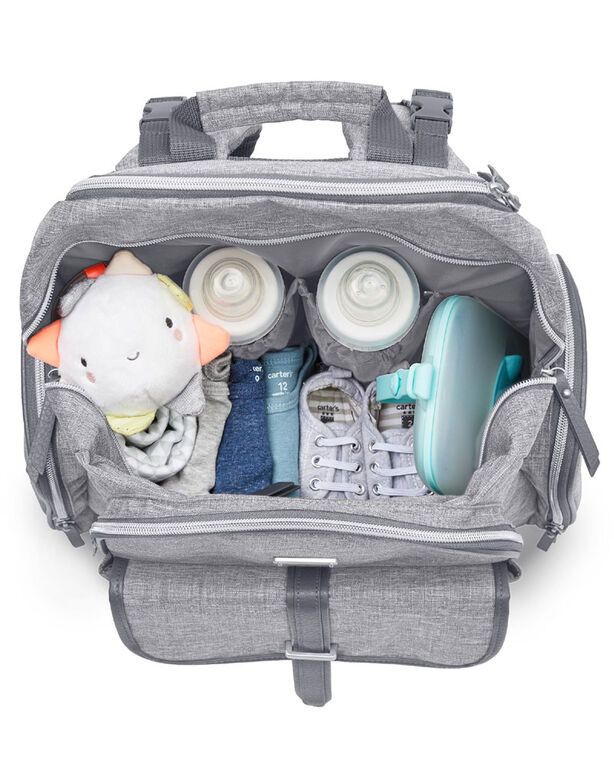 Carters Heather Grey Stowaway Diaper Bpk