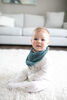 Muslin Bandana Bibs with Teether Blue 2 Pack