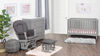 Forever Eclectic by Child Craft London 4-in-1 Convertible Crib, Cool Gray