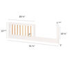 South Shore, Toddler Rail for Baby Crib - White and Natural