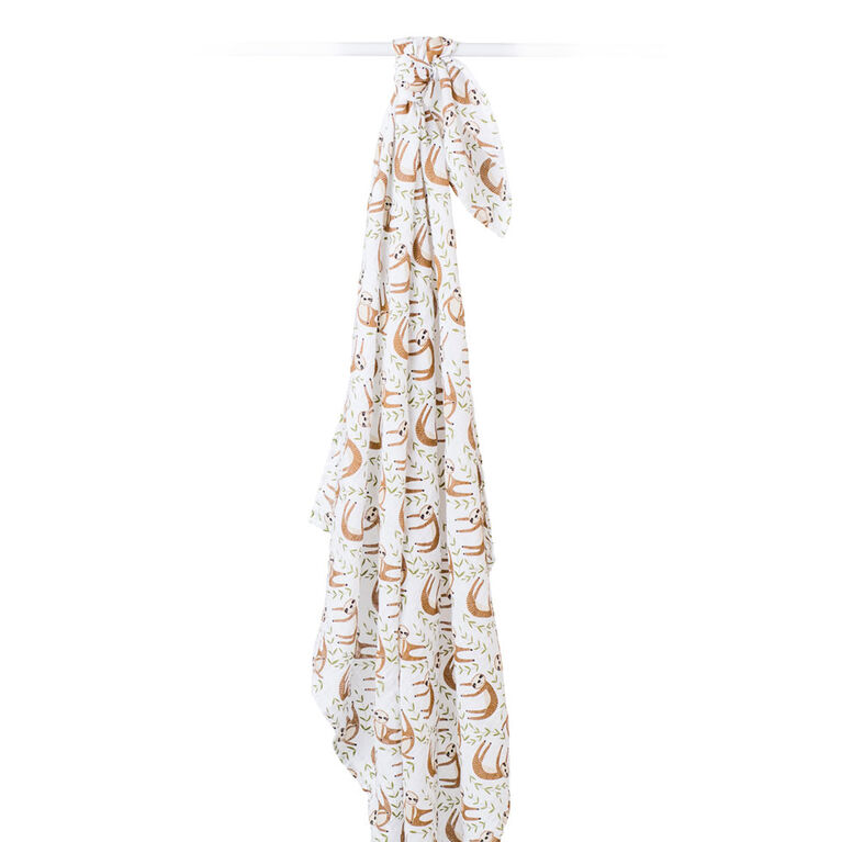 Lulujo - Modern Sloth Swaddle Blanket