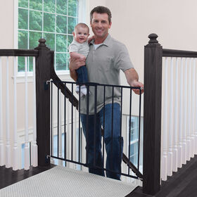 Safety 1st Top of Stairs Expanding Metal Gate - Black