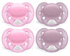 Philips Avent Ultra Soft Pacifier 6-18 months, Arctic White / Pink, 4 pack