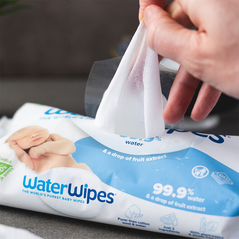 Les lingettes WaterWipes 28PK.