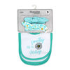 Necessities By Tendertyme  5 Piece Bib and Sock set :Aqua Daisy
