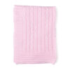 Baby Mode Signature rose classique c&acirc;ble tricot Couverture
