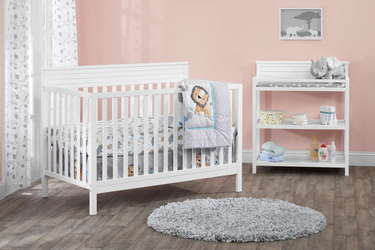 Chambre complete bébé Nika Gris Blanc Obaby 21OB1004D3 : Magasin de  puériculture et jouets de naissance : poussette et landau , cadeau de  naissance