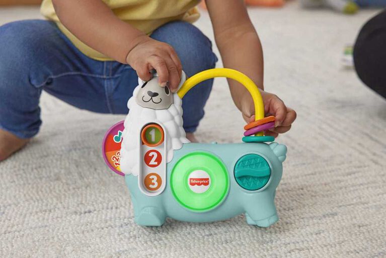 Fisher-Price-Linkimals Emma le Lama, jouet d'éveil, version française