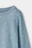 RISE Little Earthling Long Sleeve Crew Neck Blue Dots