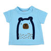 Mini Hop 3 Piece Short Set: Blue Bear
