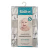 6 Pack Washcloths Blue/Grey