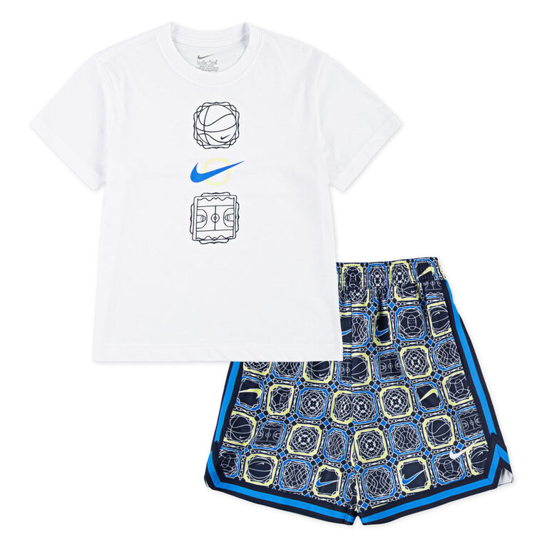 Nike DRI-FIT DNA 24 Short Set - Obsidian - Size 7